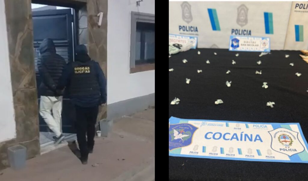 En un nuevo operativo contra el narcotráfico, efectivos de la Delegación Departamental de Investigaciones del Tráfico de Drogas Ilícitas de San Nicolás lograron detener a Agustín Fleita, de 22 años, un sujeto ampliamente conocido en la zona por su participación en la venta de estupefacientes. El allanamiento se realizó en su domicilio ubicado en inmediaciones de las calles Esquiú y León Guruciaga.