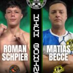 El nicoleño Matías Becce se enfrentará este viernes al rosarino Román Schpier en una esperada velada de kickboxing que tendrá lugar en la localidad de Gálvez. El evento, titulado El Templo, reúne a destacados peleadores del circuito nacional y genera gran expectativa entre los fanáticos del deporte de contacto.