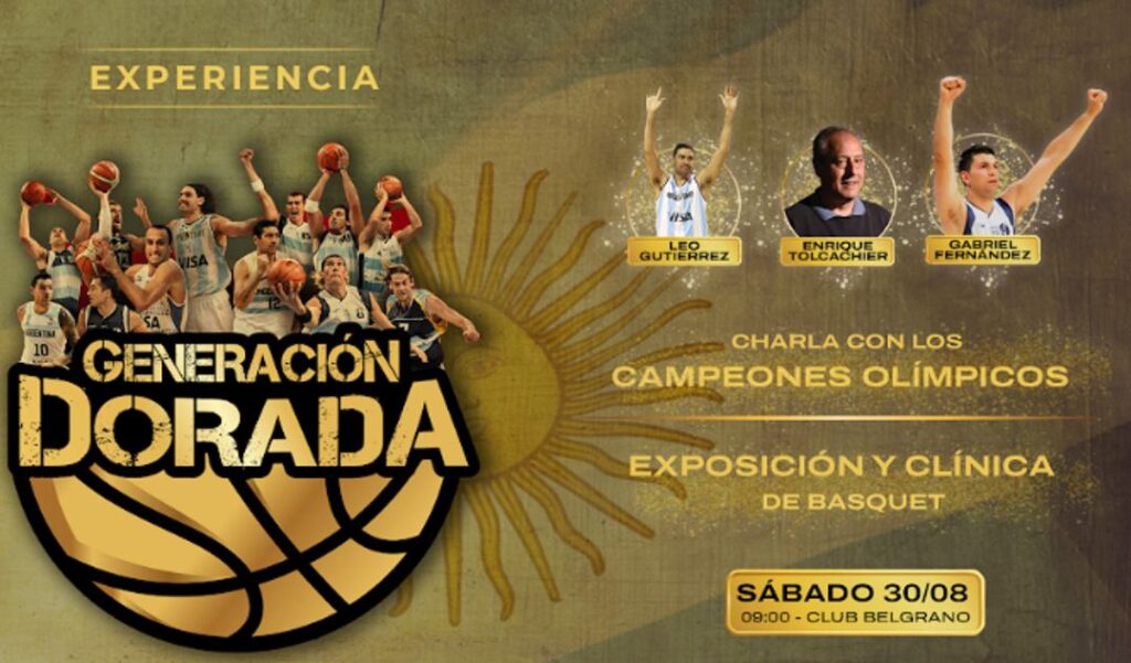 Este sábado 30 de agosto a partir de las 9:00 se llevará a cabo un evento muy especial en el Club Belgrano de San Nicolás, en homenaje al aniversario de la histórica medalla de oro obtenida por la Generación Dorada en los Juegos Olímpicos de Atenas 2004. La iniciativa es organizada por la Asociación de Básquetbol de San Nicolás y busca rendir tributo a aquel logro, al tiempo que ofrecerá un espacio de formación y motivación para toda la comunidad basquetbolística.