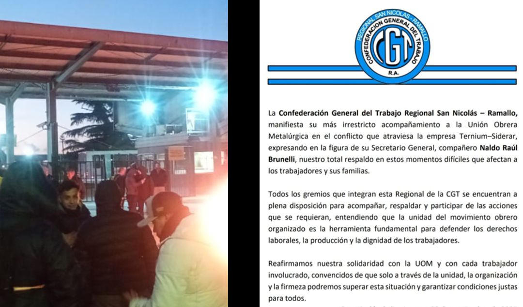 La situación en la planta siderúrgica de Ternium se agrava día tras día. Ya son más de 300 los trabajadores despedidos y, según fuentes sindicales, la cifra alcanzaría alrededor de 340, con la posibilidad de que en las próximas horas se sumen más desvinculaciones en el sector contratista.