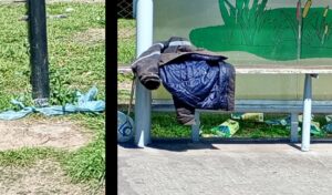 Vecinos de San Nicolás denunciaron la delicada situación que se vive en la esquina de Damaso Valdés y Moreno, donde un grupo de personas en situación de calle se instala en la parada de colectivos, generando serios problemas de convivencia.