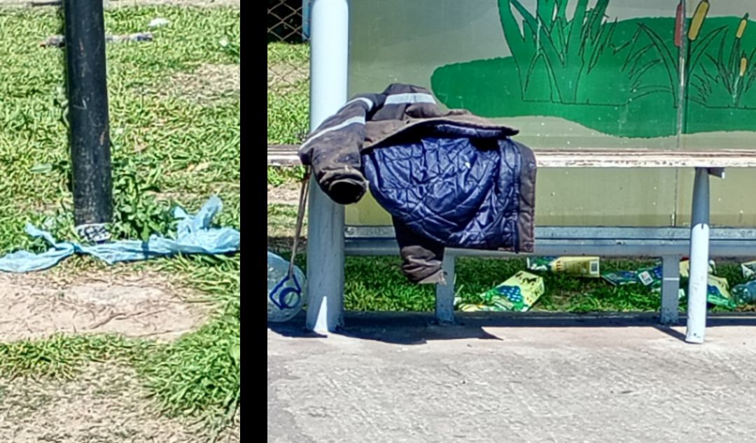 Vecinos de San Nicolás denunciaron la delicada situación que se vive en la esquina de Damaso Valdés y Moreno, donde un grupo de personas en situación de calle se instala en la parada de colectivos, generando serios problemas de convivencia.