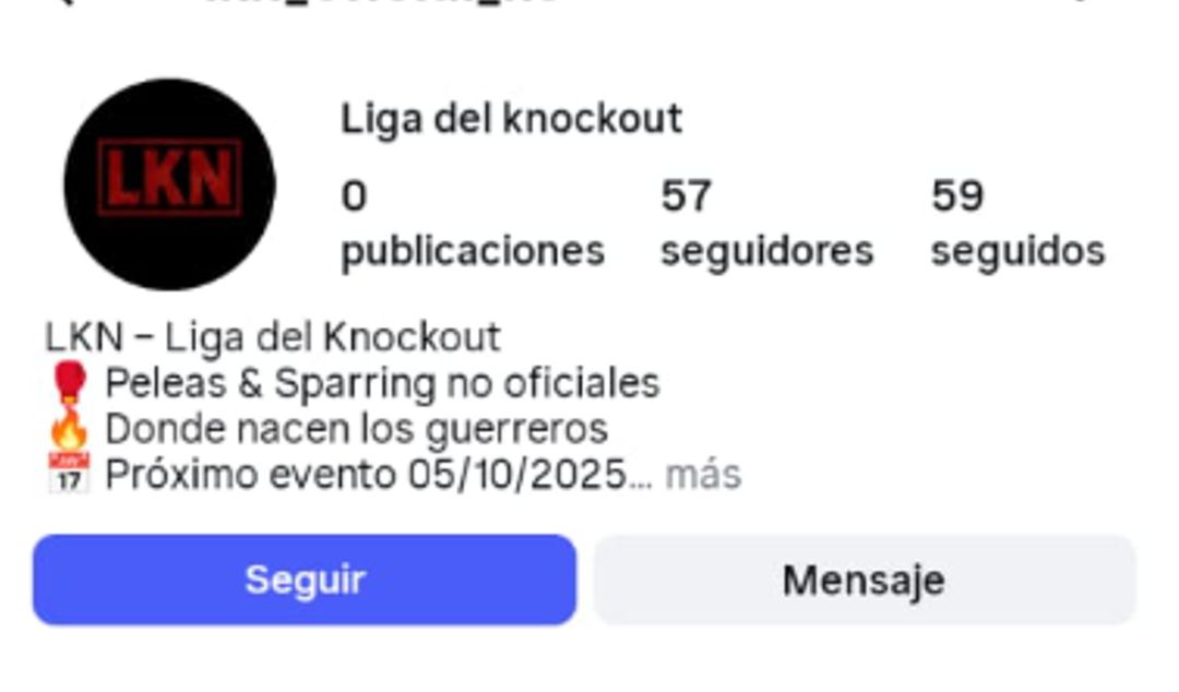 Genera preocupación en San Nicolás una convocatoria difundida en redes sociales para la realización de peleas clandestinas. Días atrás sorprendió la aparición de una publicación en Instagram bajo el nombre “LKN – Liga del Knockout”, donde se invita a vecinos del partido a enfrentarse en combates ilegales por dinero.