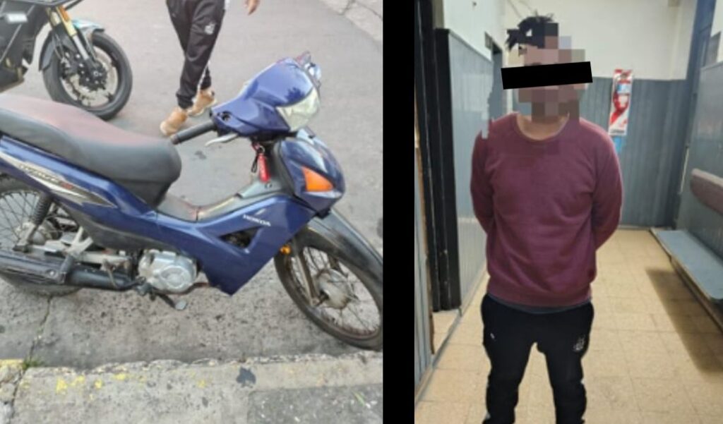 Un joven de 19 años fue aprehendido en la intersección de León Guruciaga y Moreno, cuando circulaba a bordo de una Honda Wave que registraba pedido de secuestro activo, en el marco de una causa caratulada como hurto.