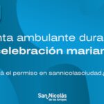 La Municipalidad de San Nicolás informó que el próximo lunes 22 de septiembre será la fecha límite para presentar el formulario necesario para habilitar los puestos ambulantes durante el aniversario del acontecimiento mariano. Como cada año, el municipio establece requisitos específicos con el fin de ordenar la zona de ventas y permitir que todos los comerciantes puedan trabajar en un marco de organización y seguridad.