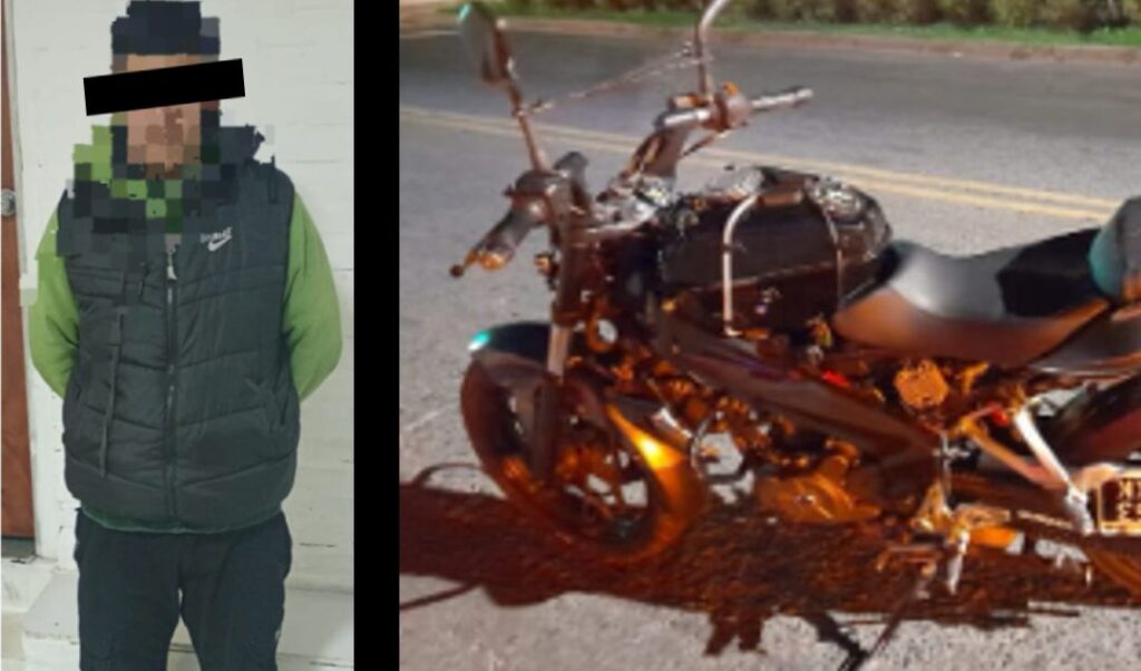 Un joven de 22 años fue detenido luego de protagonizar una persecución policial en la zona de Avenida Illia y calle Melián, en San Nicolás. El hecho ocurrió, cuando efectivos de la Comisaría Tercera intentaron identificar al motociclista.