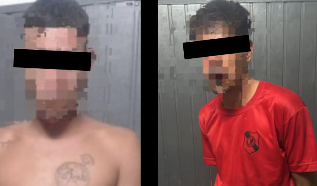 Personal de la Policía Local, detuvo a dos sujetos acusados de ingresar a robar en una obra en construcción, en un hecho ocurrido en la zona de León Guruciaga y avenida Morteo.