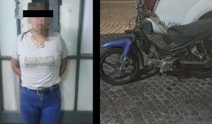 Efectivos de la Policía Local detuvieron a una joven de 24 años que circulaba con una moto robada en la ciudad de San Nicolás. El procedimiento fue realizado intersección de avenida Savio y calle Benítez.