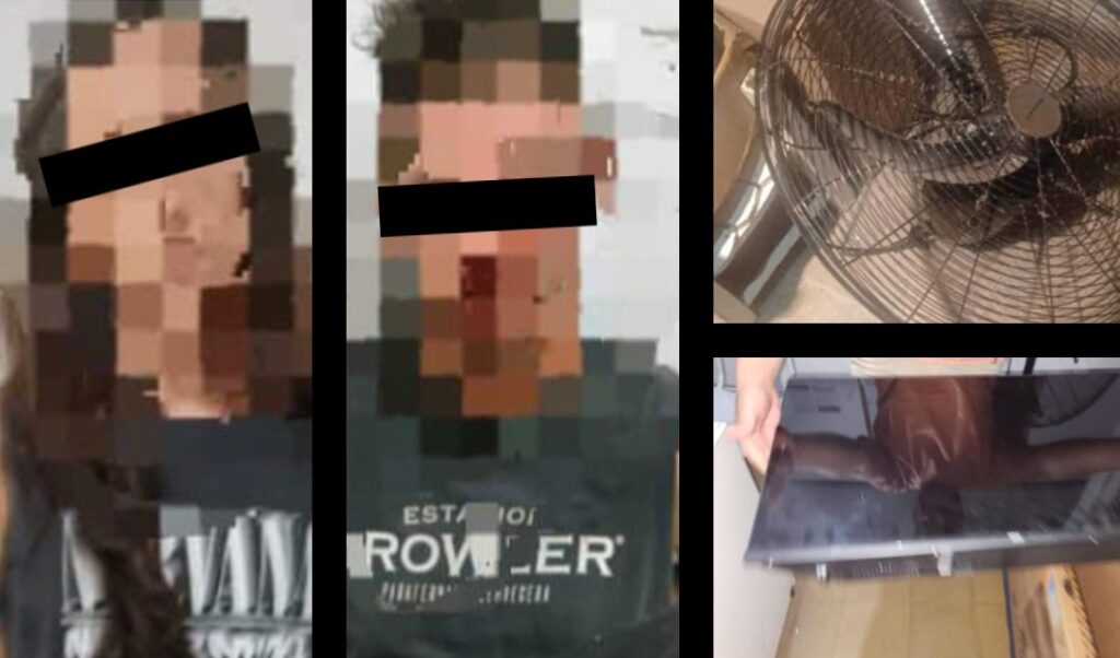 Una pareja fue detenida acusada de ingresar a robar a la vivienda de un vecino. El procedimiento estuvo a cargo de personal de la Comisaría Tercera junto a efectivos de la Policía Local, tras un llamado al 911 que alertaba sobre un robo en proceso.