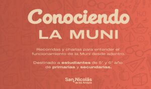 La Municipalidad de San Nicolás de los Arroyos puso en marcha el programa “Conociendo la Muni”, una iniciativa destinada a alumnos de los últimos años de escuelas primarias y secundarias, quienes tendrán la posibilidad de recorrer el edificio municipal y conocer de cerca el trabajo diario de la gestión.