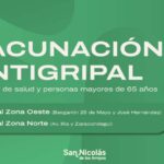 La Municipalidad de San Nicolás informó que ya comenzó la campaña de vacunación antigripal en los distintos centros de salud de la ciudad. En esta primera etapa, la aplicación de la vacuna está destinada al personal de salud y a las personas mayores de 65 años.