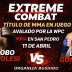 El peleador nicoleño El Lobo Tombolesi afrontará este sábado uno de los desafíos más importantes de su carrera al disputar el título provincial de MMA de la World Pugilism Commission (WPC). El combate tendrá lugar en la ciudad de San Pedro, donde se medirá ante Lucas Gonzales en una velada que promete emociones fuertes.