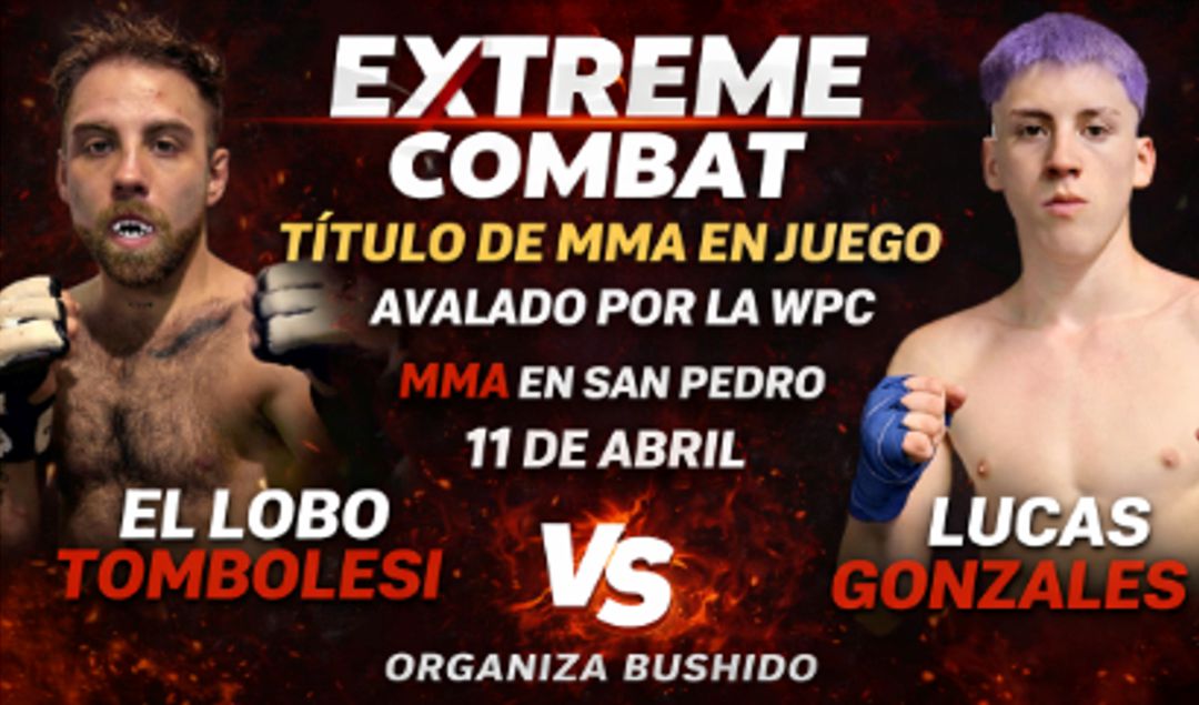 El peleador nicoleño El Lobo Tombolesi afrontará este sábado uno de los desafíos más importantes de su carrera al disputar el título provincial de MMA de la World Pugilism Commission (WPC). El combate tendrá lugar en la ciudad de San Pedro, donde se medirá ante Lucas Gonzales en una velada que promete emociones fuertes.
