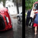 Un accidente de tránsito generó preocupación entre los vecinos, cuando una camioneta protagonizó un vuelco por causas que aún se encuentran bajo investigación.
