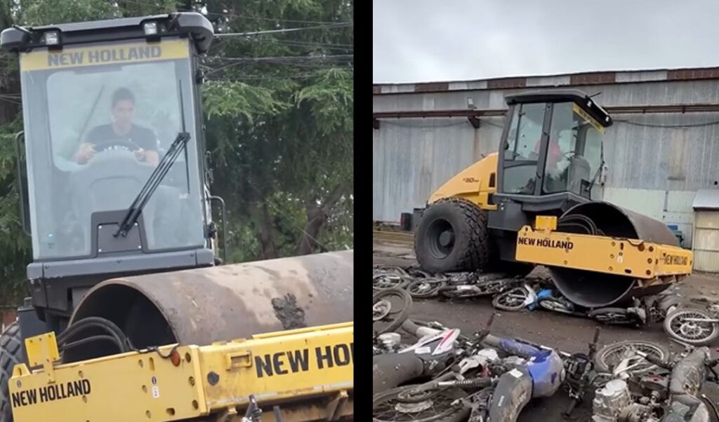 El intendente de San Nicolás, Santiago Passaglia, difundió un impactante video en el que se lo observa encabezando la destrucción de motocicletas secuestradas en distintos operativos de control. La escena estuvo acompañada de un mensaje contundente: “El que pone en riesgo a otros, molesta o no cumple, enfrenta consecuencias”.