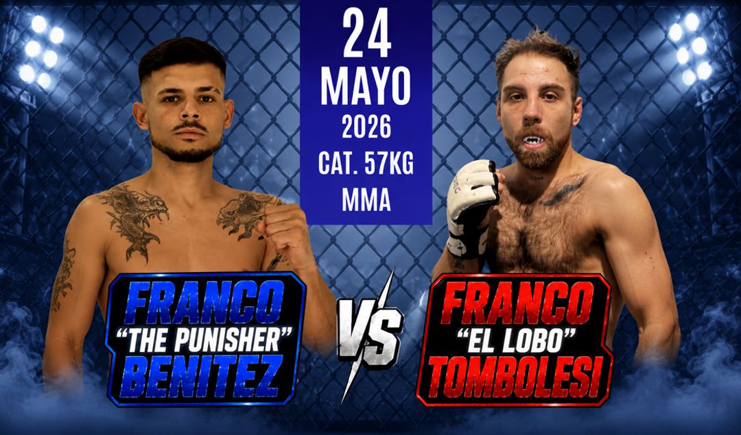 El peleador nicoleño El Lobo Tombolesi ya tiene confirmado su próximo desafío y será nada menos que en una de las peleas estelares de una importante cartelera de MMA que se desarrollará el próximo 24 de mayo en la ciudad de Zárate.