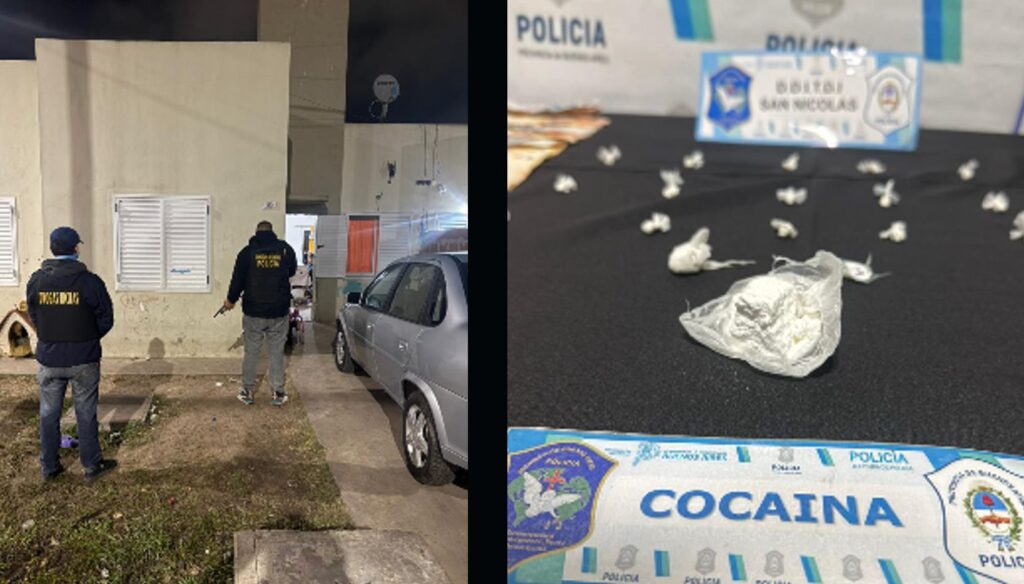 Un llamativo operativo antidrogas realizado en el barrio San Francisco de San Nicolás de los Arroyos dejó al descubierto un activo punto de venta de estupefacientes. Mientras los efectivos llevaban adelante el allanamiento, cinco personas llegaron hasta la vivienda con la aparente intención de comprar droga. Además, los investigadores secuestraron dos teléfonos celulares que contendrían videos grabados por el propio sospechoso, quien tenía el particular hábito de filmarse mientras comercializaba cocaína, material que ahora podría convertirse en una prueba clave en su contra.