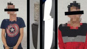 Una violenta disputa familiar ocurrida en la noche del sábado en San Nicolás terminó con dos hombres aprehendidos luego de que ambos se amenazaran de muerte utilizando cuchillas de grandes dimensiones.