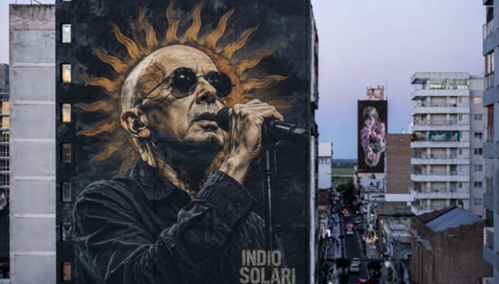 La reciente propuesta impulsada por fanáticos nicoleños del Indio Solari abrió un intenso debate en las redes sociales. La iniciativa plantea reemplazar el emblemático mural ubicado en la casi esquina Mitre y Urquiza por una imagen del histórico referente del rock nacional, fallecido recientemente y considerado por muchos como uno de los artistas más influyentes de la música argentina.
