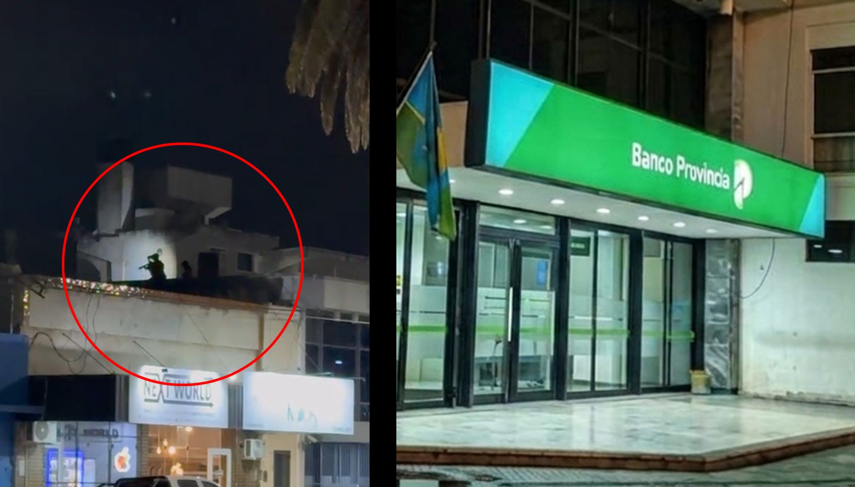 El importante operativo policial desplegado en la sucursal del Banco Provincia, ubicada en la esquina de Mitre y Eva Perón, en Ramallo Pueblo, dio un giro en los últimos minutos luego de que los efectivos ingresaran al edificio y no encontraran al presunto delincuente que, según la información inicial, había ingresado con fines de robo.