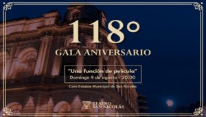 El próximo domingo 9 de agosto a las 20:00, el Teatro San Nicolás celebrará su 118° aniversario con una Gala Aniversario que promete ser una noche inolvidable para la comunidad. El evento contará con la destacada participación del Coro Estable Nicoleño, que será el encargado de ponerle música a una velada cargada de emoción y homenaje a uno de los espacios culturales más emblemáticos de la ciudad.