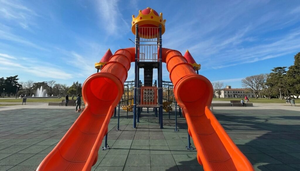 Santiago y Manuel Passaglia recorrieron el nuevo parque del barrio Somisa, ubicado sobre avenida Central, un espacio que fue finalizado meses atrás y que ya se incorporó a la vida cotidiana de los vecinos.