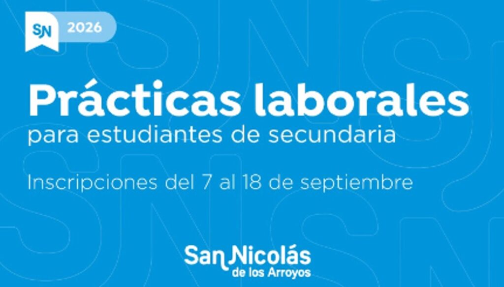 La Municipalidad de San Nicolás, junto a la Federación de Comercio e Industria, anunció una nueva edición del Programa de Prácticas Laborales, una iniciativa destinada a estudiantes que cursan el último año de escuelas secundarias públicas y privadas de la ciudad.