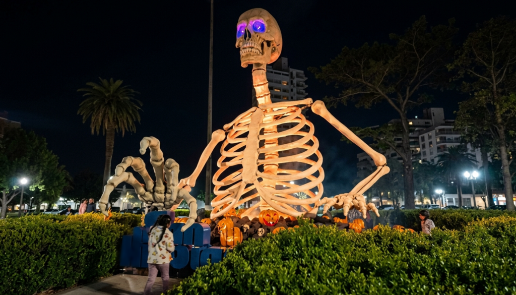 San Nicolás vuelve a sorprender a vecinos y visitantes con una impactante puesta en escena para celebrar Halloween. Las decoraciones instaladas en distintos sectores de la ciudad transformaron el paisaje y, al caer la noche, las imágenes de terror parecen cobrar vida, generando una experiencia que no pasa desapercibida.